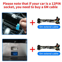 Universal 6M Long Radio & Power Extension Wiring Harness for 3er 5er X5 M3 M5 E46 E38 E39 E53 Car Stereos Units