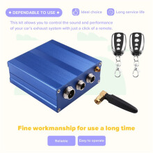 Universal Car Exhaust Pipe Valve Kit, Multi-Angle Remote Controller, Adjustable Sound & Performance Enhancement