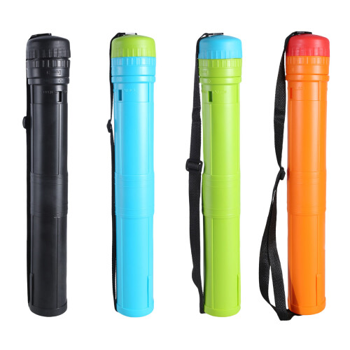Telescoping Document Storage Poster Tube Extendable from-Orange 1