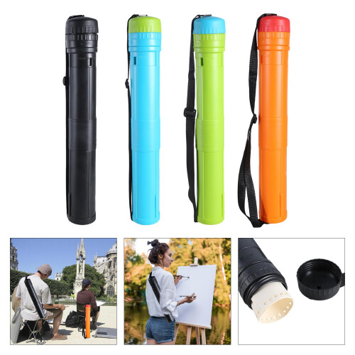 Telescoping Document Storage Poster Tube Extendable from-Orange 2