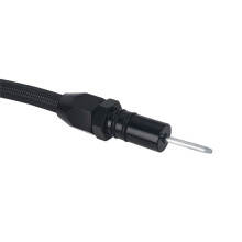 Firewall Mounted Transmission Stainless Steel Oil Dipstick-Compatible for 4L80E Dipstick Transmission LS LS1 LS3 LS6