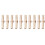 10 pieces brass 6 mm straight for hose quick coupling, Golden 8