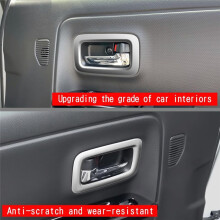 Car Silver Inner Door Handle Cover for Spacia 2017-2022 Door Bowl Handle Trim Frame Sticker