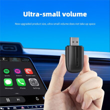 Kabelloser -Autoadapter, 2-in-1, Kabellose Carplay-Unterstützung für Kabelgebundenes Carplay, Plug & , Auto-USB-Typ-C-Adapter