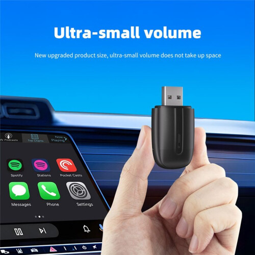 Wireless  Car Adapter 2 in 1 Wireless Carplay Support for Wired Carplay Plug &  Auto USB Type C Adapter
