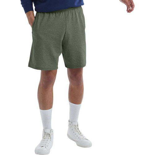 Hanes Men Jersey Pocket Short(XL) CamoGreenHeather
