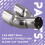 Car Bent Dual Exhaust Tip Bolt- Slant Cut Tailpipe Muffler Tip Universal Car Tailpipe Modification 3