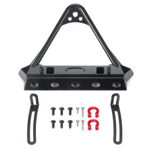 Metal Front Bumper with Tow Hook for Axial SCX10 SCX10 II 90046 TRX4 1/10 RC Crawler Car Upgrade Parts