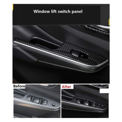 Car Window Lift Panel  Decorative Frame Inner Armrest Decorative Frame for  Navara 2019-2021 1