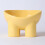 Cuenco elevado para comida de gato amarillo 138x134x90mm 5