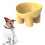 Cuenco elevado para comida de gato amarillo 138x134x90mm 1