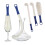 3Pack Flexible Bottle Brushes Foams Multifunctional Wine Glass 2