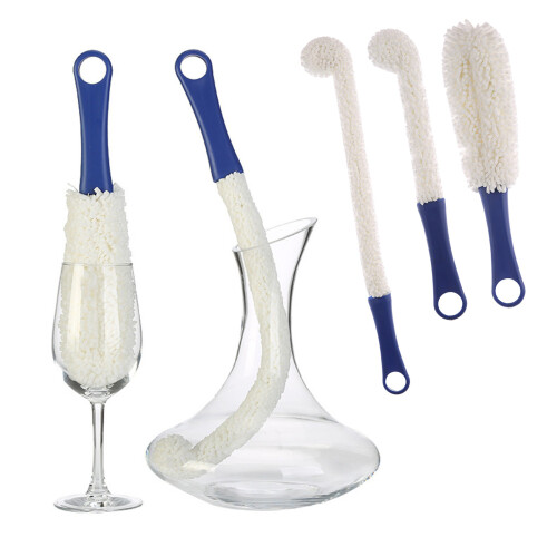 3Pack Flexible Bottle Brushes Foams Multifunctional Wine Glass 1
