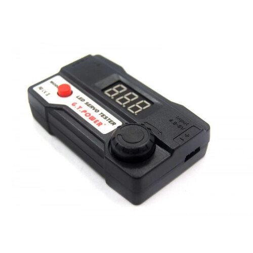 G.T.Power Servo Tester 1-4 Pezzi Servo Controller Tester con Display LED Doppia Modalità Manuale e Automatica 2