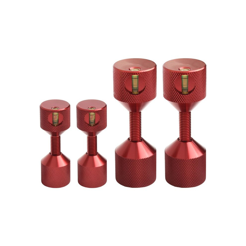 Photos - Spirit Level Jojomino 4pcs 1-1/8In and 1-5/8In Aluminum Flange Two-Hole Pin Gradient Positioning Pin for Test Measurement Tool Accessory Red