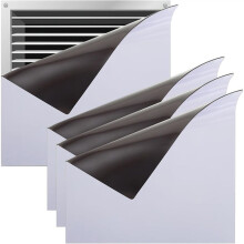 4 cubiertas magnéticas para ventilación de 12 pulgadas, totalmente sellables, para rejillas de ventilación de casa, pared, techo, suelo, HVAC y RV.