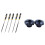 2Pcs M8 x 50mm Diameter Thread Clamping Star Knob with 5Pcs Professional Technical Diamond File 2