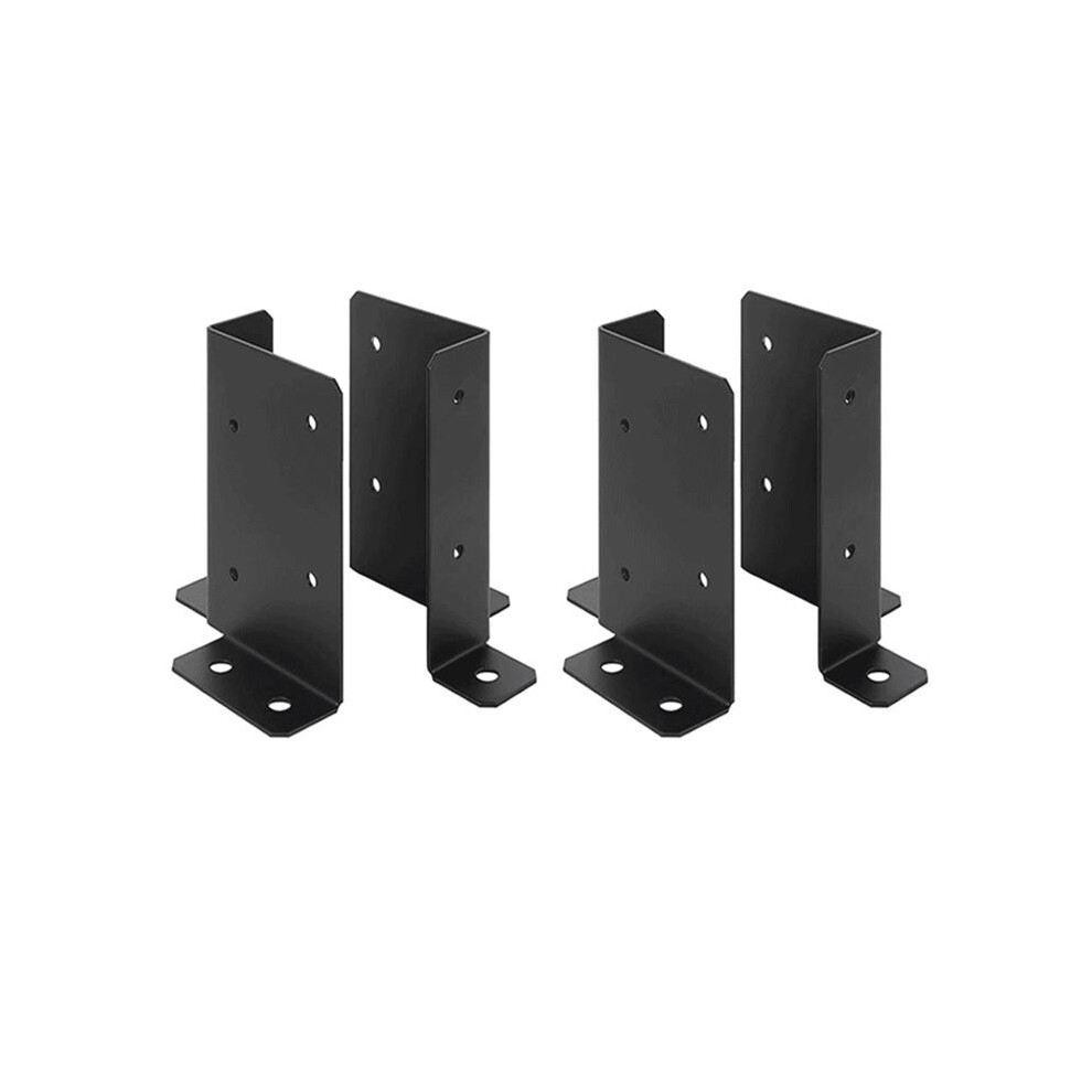 4Pcs Adjustable Post Base Bracket Fit 2X4,4X4,6X6 Post, Wood Fence Post Base Support Bracket For Pergola, Mailbox Post 4713933443658