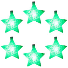 Bracelets étoiles lumineuses LED multicolores pour fêtes et-vert
