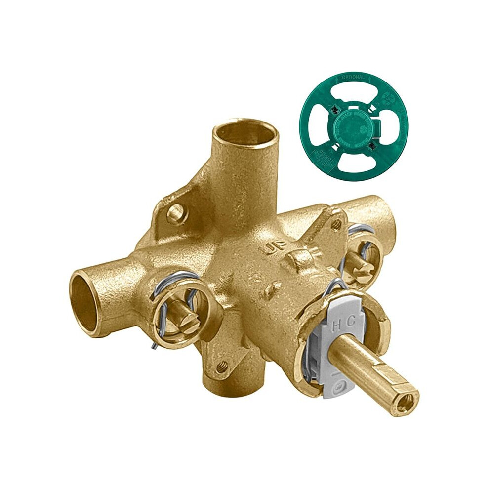 Saudism 2570 Shower Valve,Pressure Balancing Cycling 4 Port Tub And Brass Shower Valves With Stops Replacement For Moen Positemp