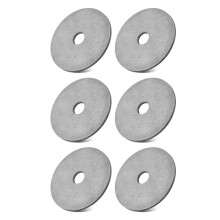 6x Rondelle In Acciaio Inossidabile per Picchetti di Rilevamento A Basso Profilo, Marcatori di Linea di Proprietà, Visibilità Dei Picchetti del