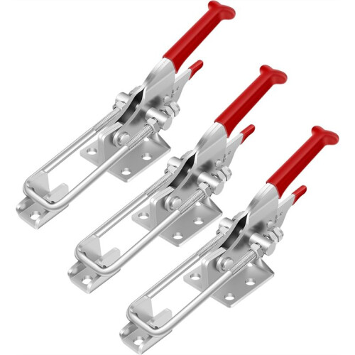 3 Pack Toggle  Clamp, Heavy Duty Latches, 2000Lbs Holding Capacity Adjustable  Lock, for Industrial EquiIpment