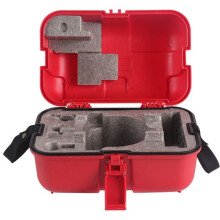 Leveling Instrument Case Single Lock Plastic Total Station Level Storage Box for Surveying Equipment Case Red