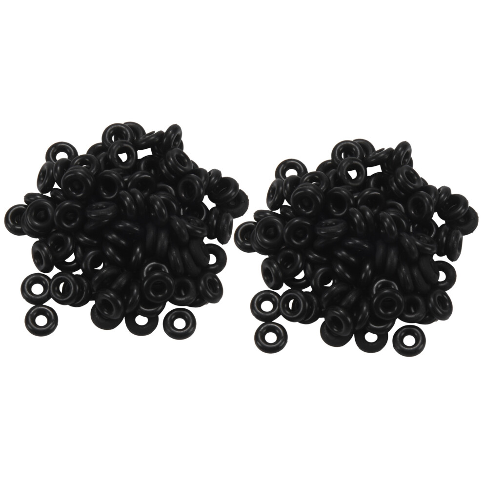 200Pcs Rubber Carp Fishing Terminal Tackle Round Fishing O Rings Nonslip Stopper 6Mm 6034197990022