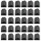 100PCS Solar Photovoltaic Panel Wire Clips Intersect PV Cable Clamp for Solar Frame Bracket Black 1