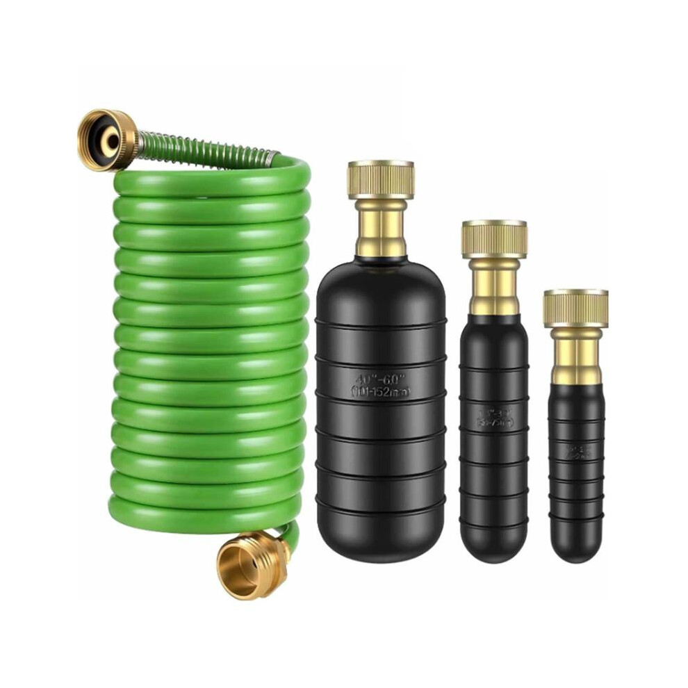 Drain Bladder Kit,Drain Cleaning Bladder Fits 1 To 6In Pipes,With Retractable Hose,Shut-Off Valve & Brass Faucet Adapter 4714039269272
