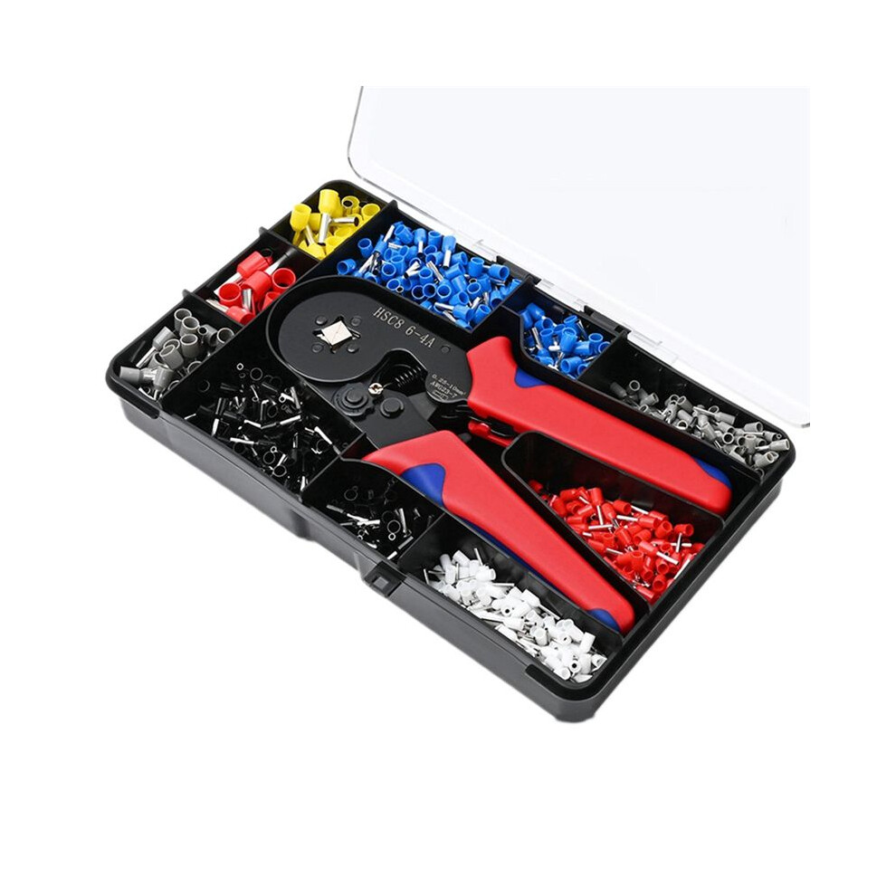 Crimping Pliers Hsc8 6-4A Tubular Terminal Exquisite Storage Box Crimper Wire Ferrule Crimps Tools Electrical Kit 6032948365815