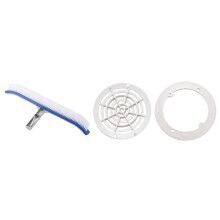 18 Inch Outdoor Pool Wall Brush Swimming Pool & Swimming Pool Water Filter Anti-Corrosion Cover