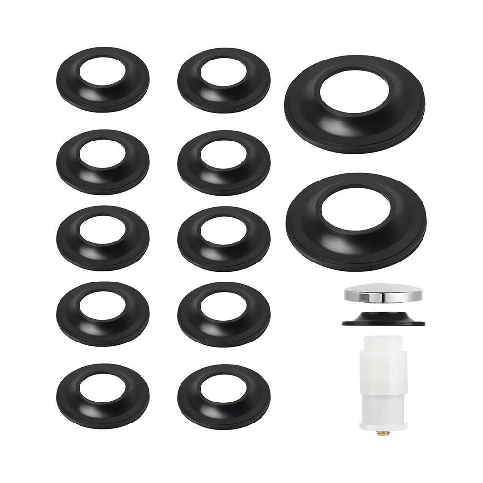 12Pack Tub Stopper Gasket Universal Fit For Tip Toe - High Elastic Rubber Seal, Prevents Leaks For Bath Drain Assemblies 4713004370616