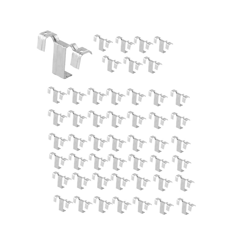 50Pcs 30Mm Solar Panel Photovoltaic Water Guide Clip Stainless Steel Deflector Mud Drain Button Water Redirection Clips 6033000160447