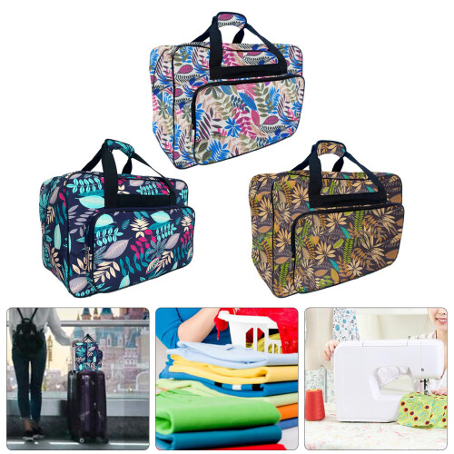 Sewing Accessory Storage Case Sturdy Nylon Travel Bag-Deep Blue 2