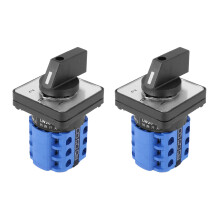 2X 3 Positions -Off- Changeover Control Rotary Cam 20A