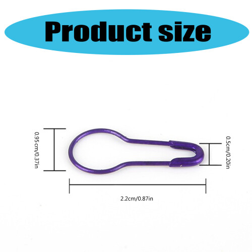 Metal Knitting Locking Marker Clip Crochet Stitching-brown 2