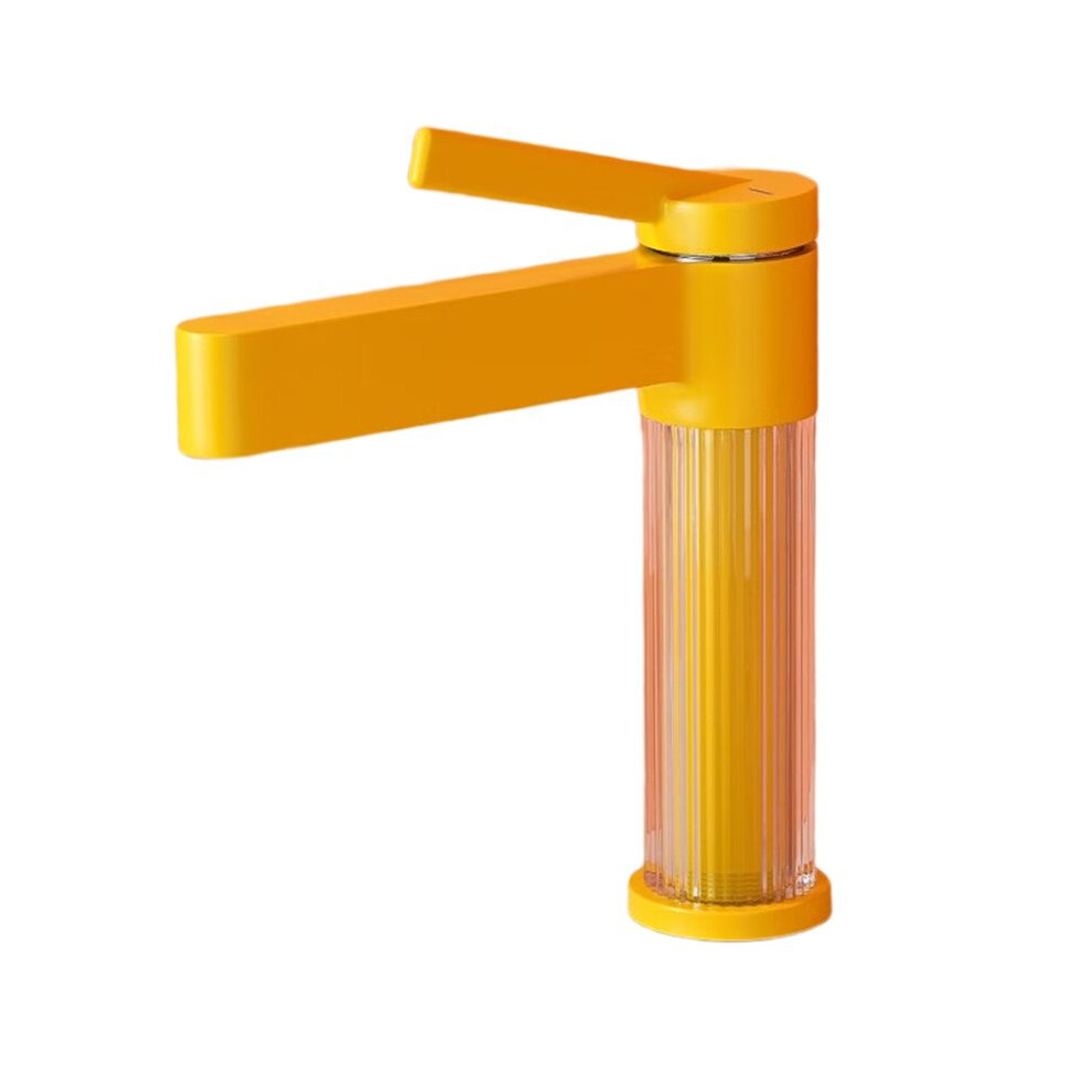 Bathroom Sink Faucets Single Hole Lavatory Vanity One Handle Brass Kitchen Sink Faucet With Acrylic Body Deck Mount 6032483794491
