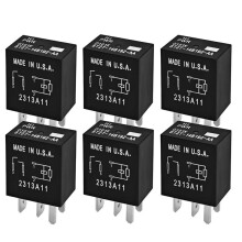 6PCS 8T2T-14B192-AA Relay 12VDC 30A 4Pin SPST Automotive Relay Select for  F-150, Explorer Vehicles,Fixes Fuel Pump