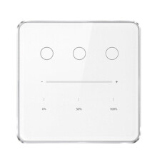 Tuya Zigbee 3 Gang Dimmer Light Tuya/ Life APP Remote Control US EU Standard Percentage Control(A)