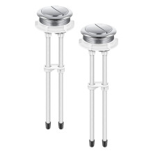 2pcs 48mm Toilet Tank Buttons, Flush Valve Dual Push Button Replacement for Glacier Bay Aquasource AquaSource