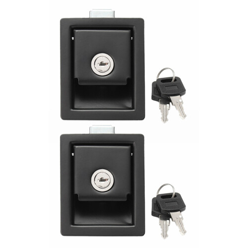 2X Rv Car Paddle Entry Door Lock  Handle Knob -Trailer Pull Type Panel Door Lock