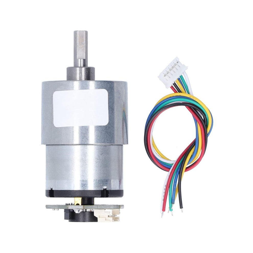 Speed Reduction Gear Motor With Encoder, 12V Electric Micro- Geared Motor Supporting Forward Reverse Movement 6034197964993