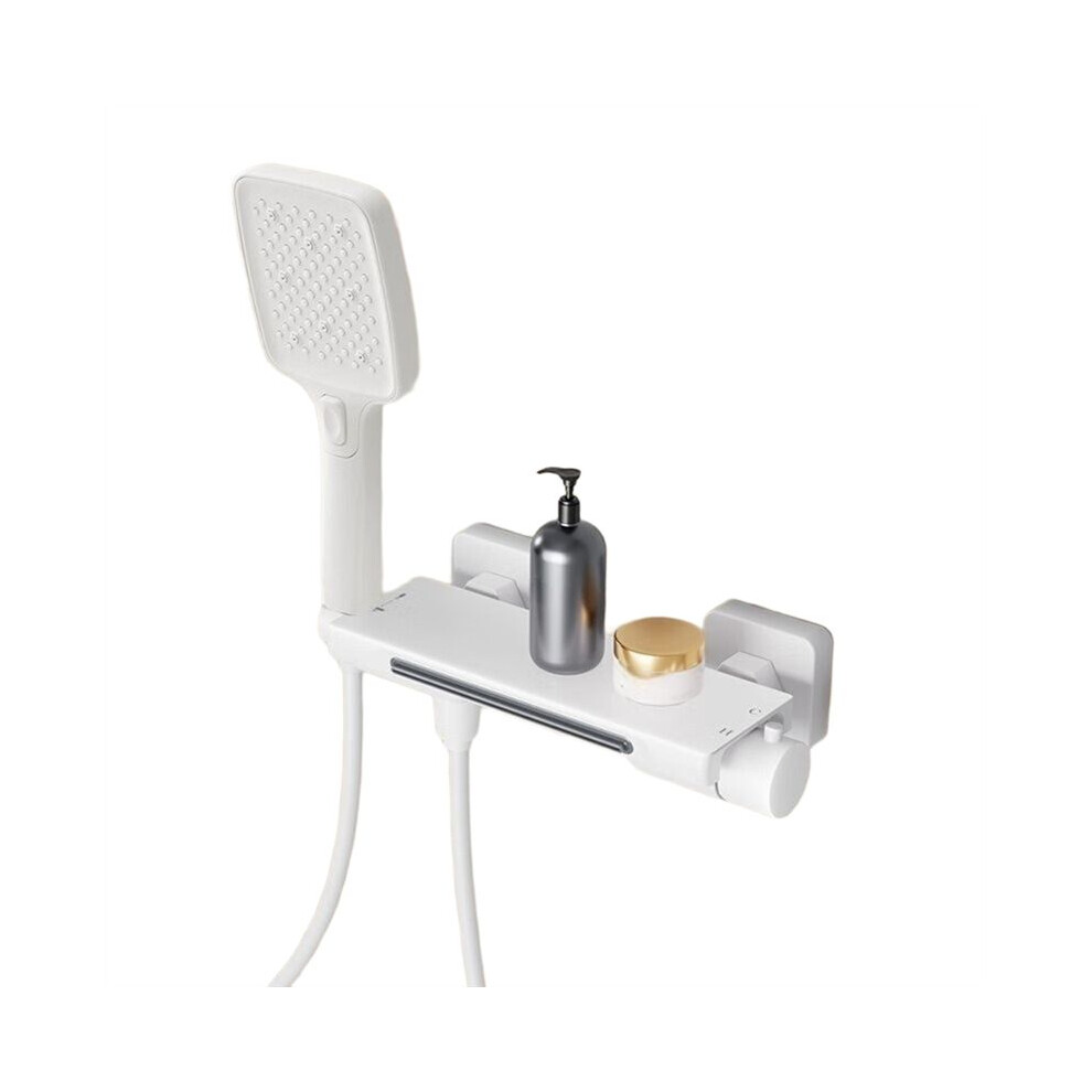 Bathtub Faucet Shower Set Waterfall Household Bathroom Wall Mounted Brass Hot And Cold Mixier Valve Bath Shower White 6031002557913