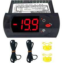 Thermostat de Contrôle de Température Numérique PZGXC0E112K avec Sondes de Température 115 V, Compatible avec les Équipements Carel/Main Street.