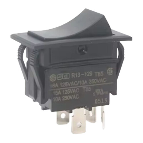 Interruptor Basculante SCI R13-129F para Coche/Yate, de 4 Pines, Encendido/Apagado, para . 1