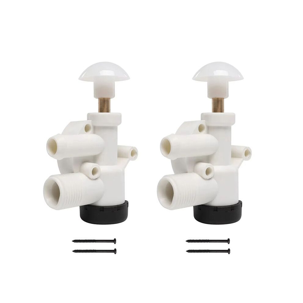 2Pcs 385314349 Rv Car Toilet Plastic Water Valve Kit For For Sealand For Vacuflush Rv Toilets Repair Parts 4713883735506