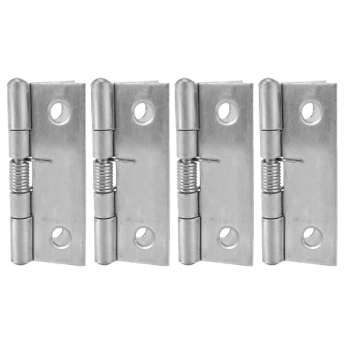 4X 2 Inch Long Stainless Steel Self-Closing Corner Spring Draw Door Hinge