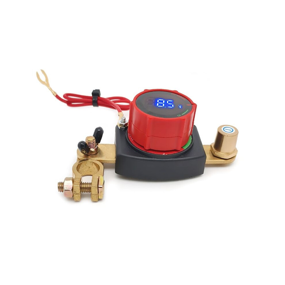 Top Post Battery Disconnect With Voltmeter, 5-80V Master Isolator Kill- Kit - Car Battery Disconnect 4713418340267