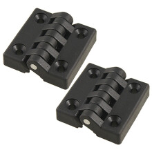 2X Hinge for Barrier, Bearing, Plastic, Robust, 40 x 40 mm